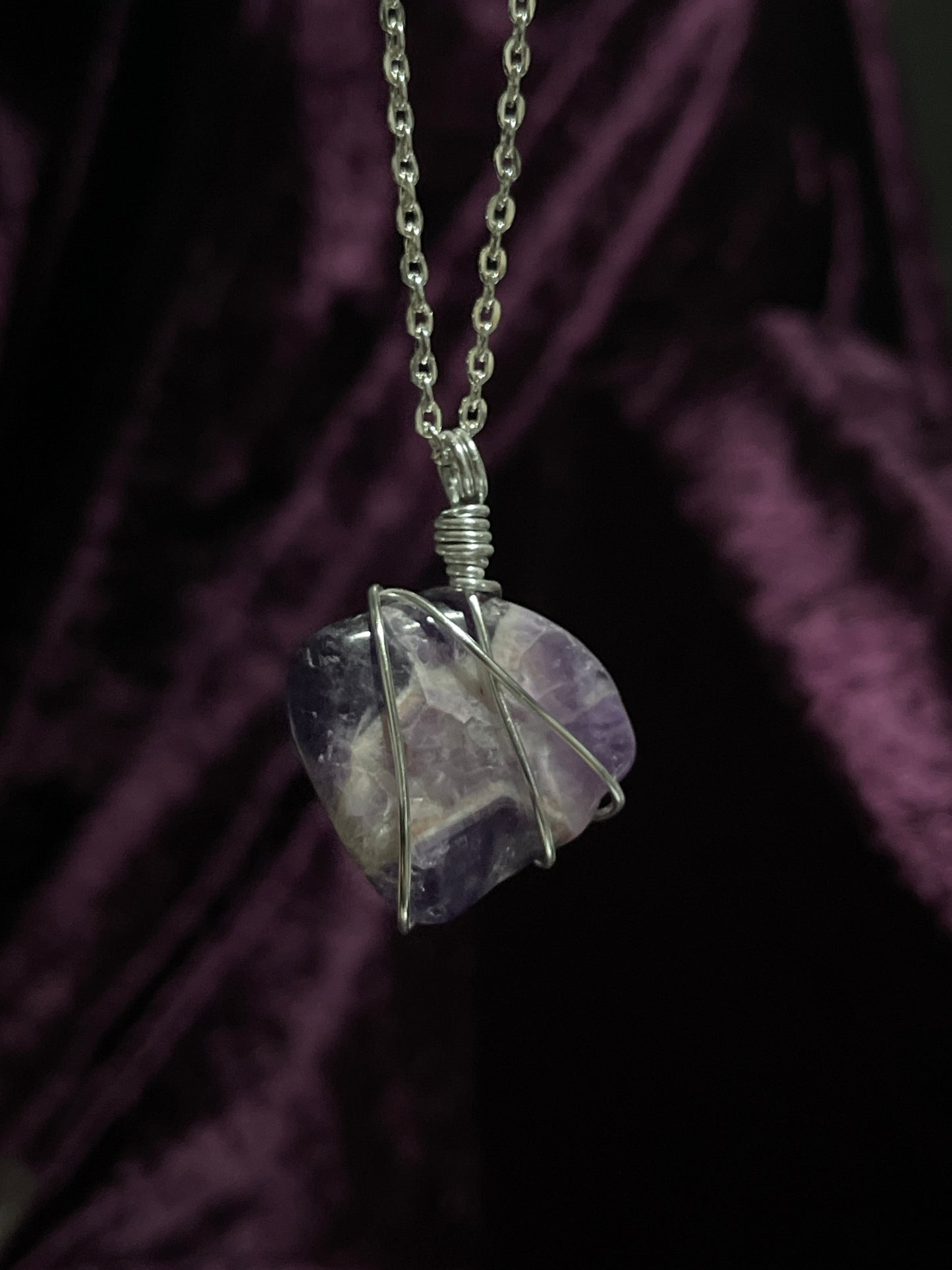 Polished Amethyst hand wrapped