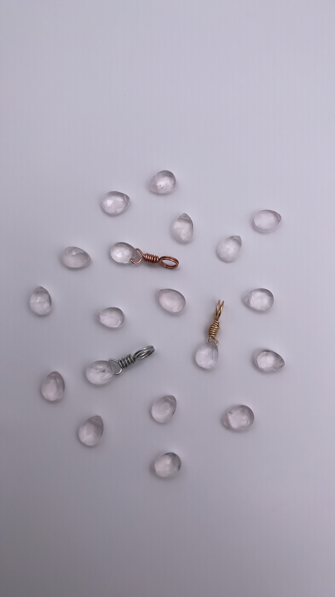 Rose Quartz Droplet Pendant