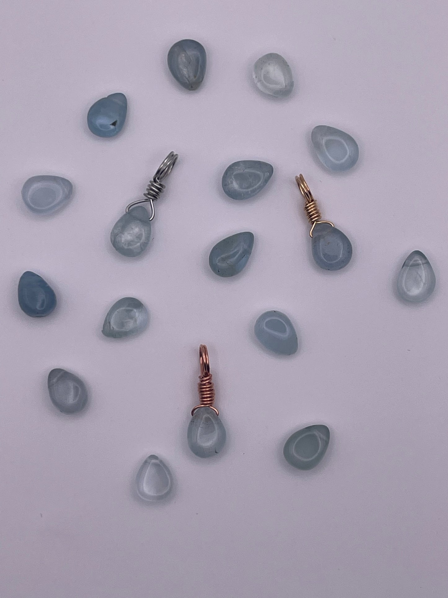 Aquamarine Droplet Pendant