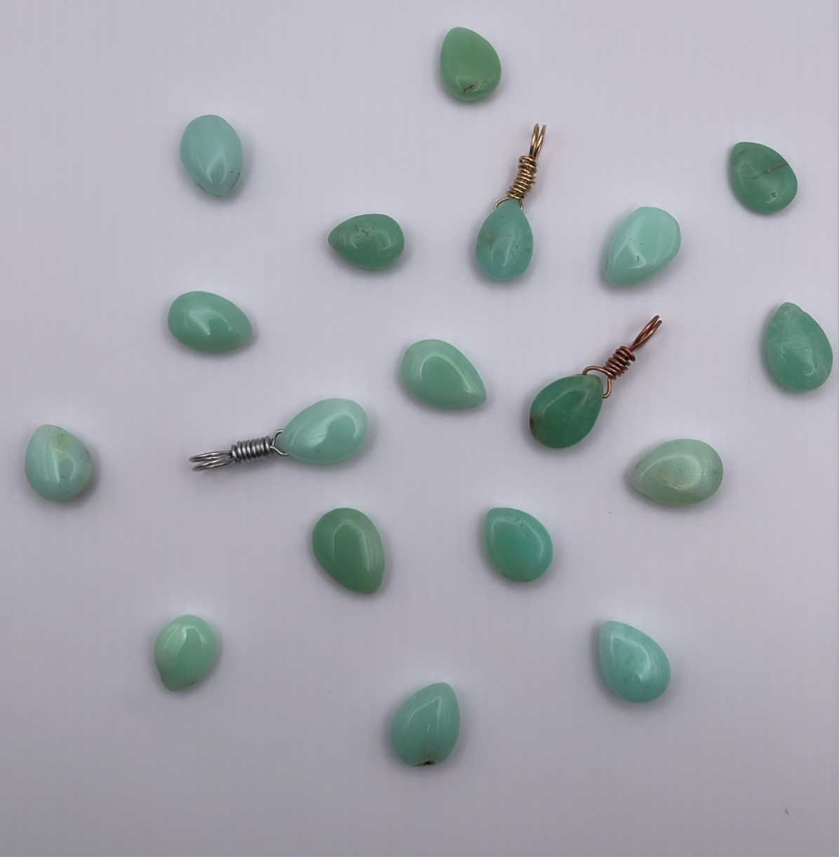 Chrysoprase Droplet Pendant