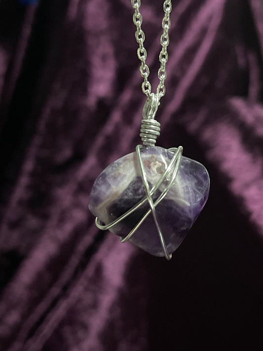 Polished Amethyst hand wrapped