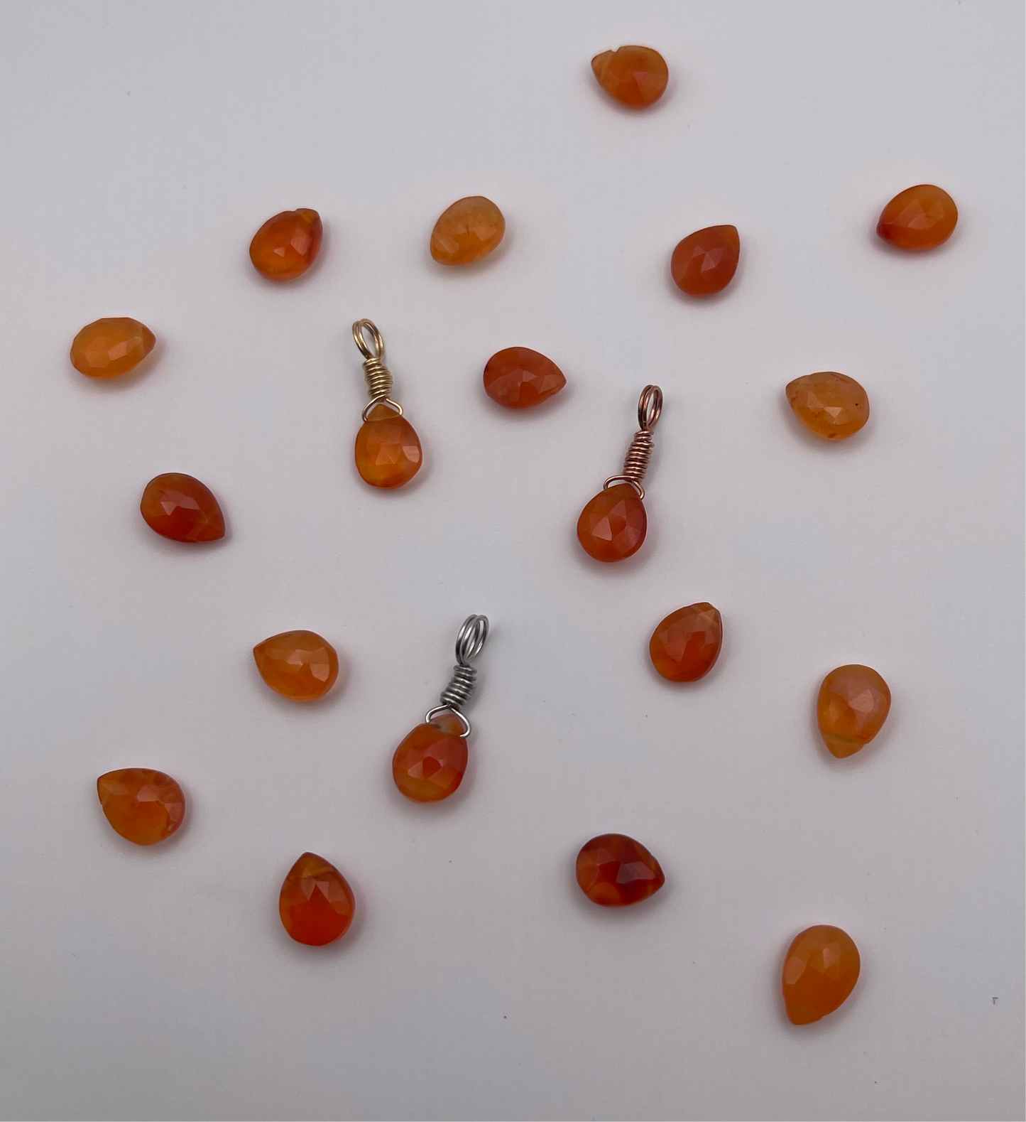 Carnelian Droplet Pendant