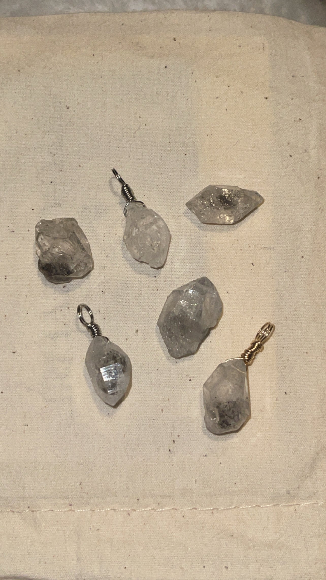 Herkimer Diamond Raw Pendant