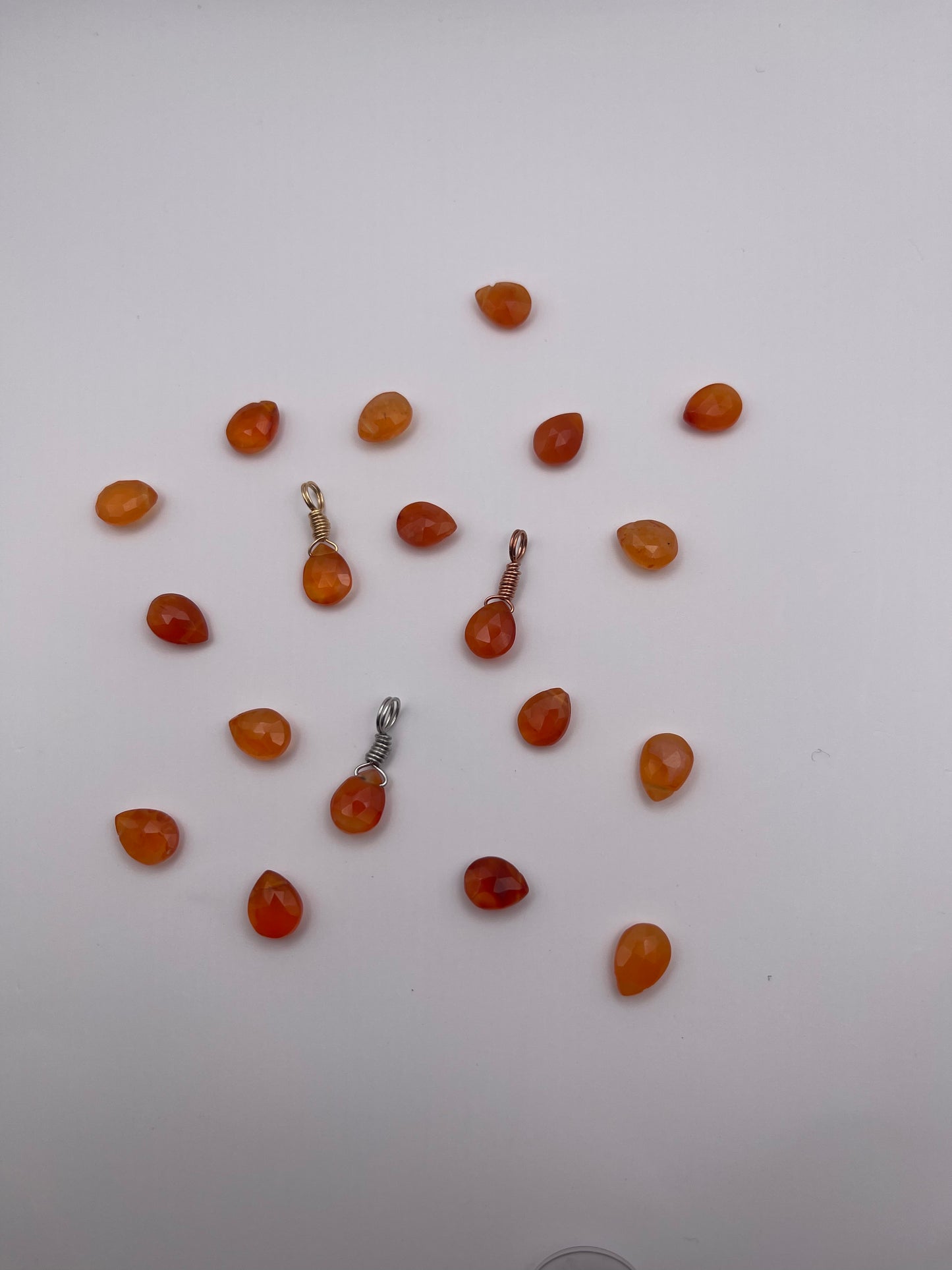 Carnelian Droplet Pendant