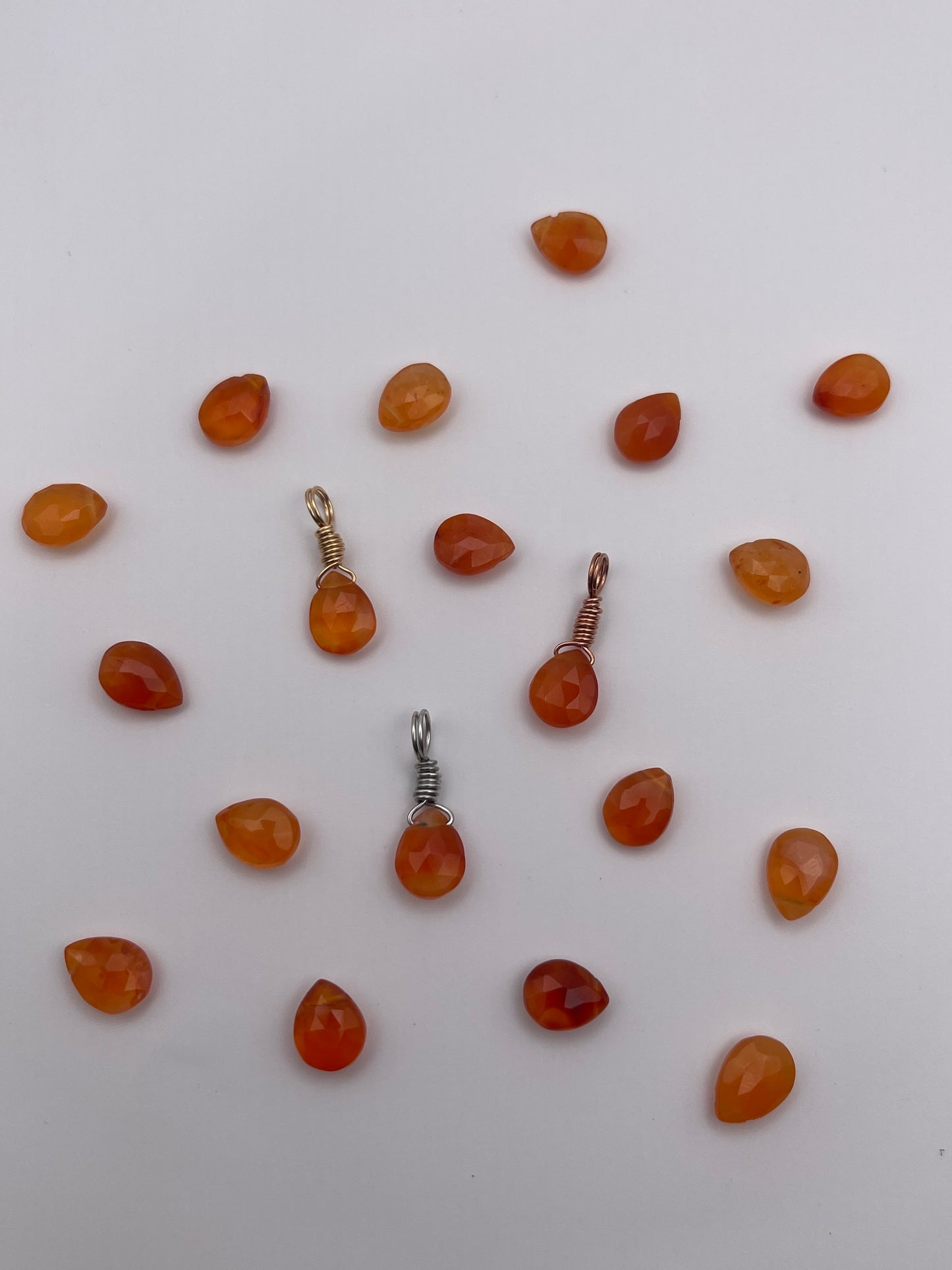 Carnelian Droplet Pendant