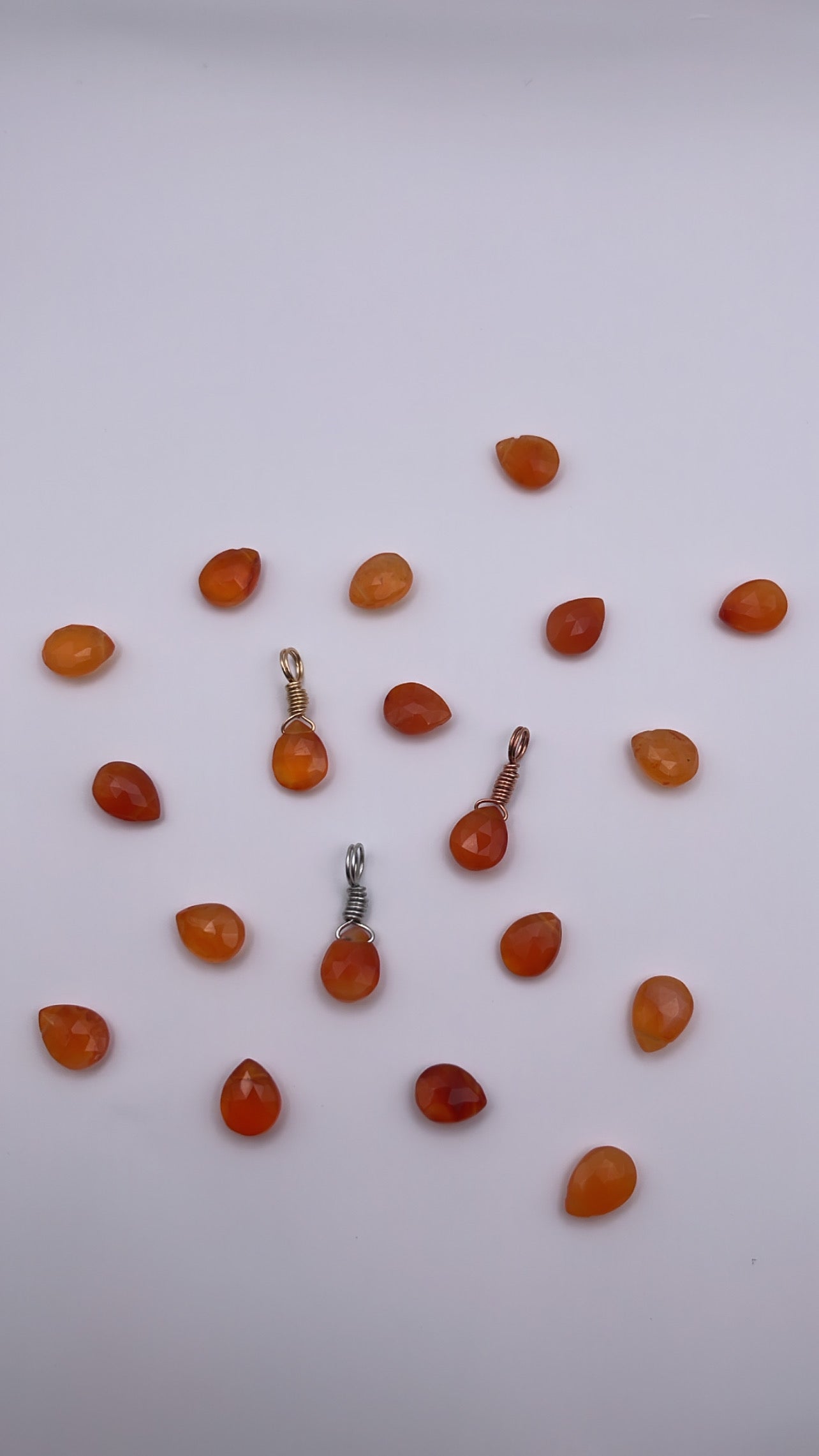 Carnelian Droplet Pendant