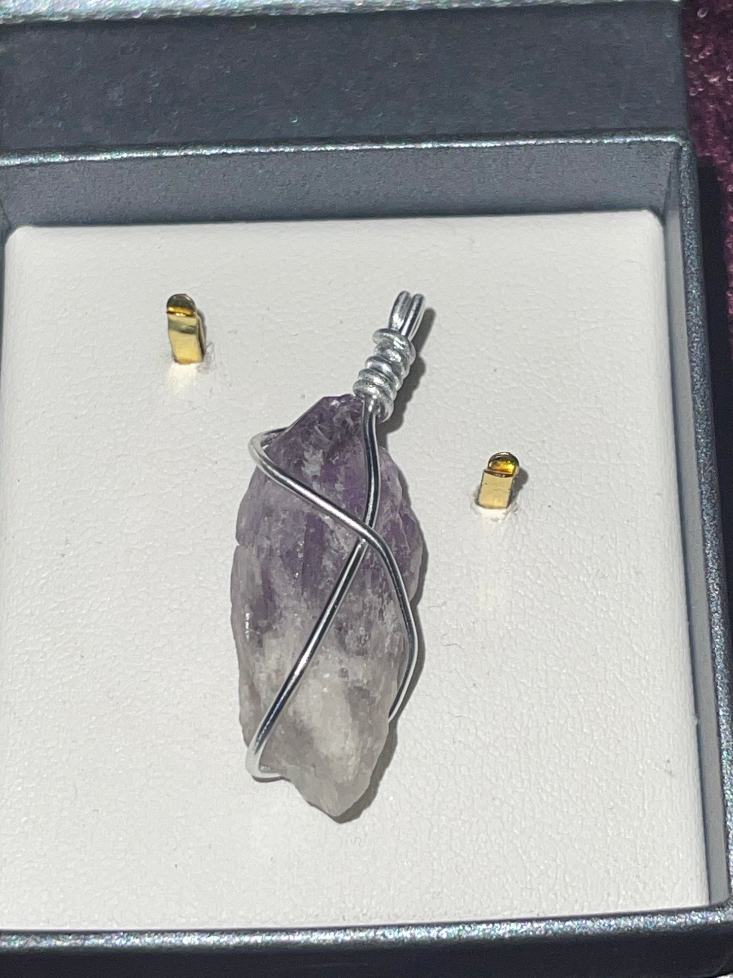 Amethyst Wrapped Pendant