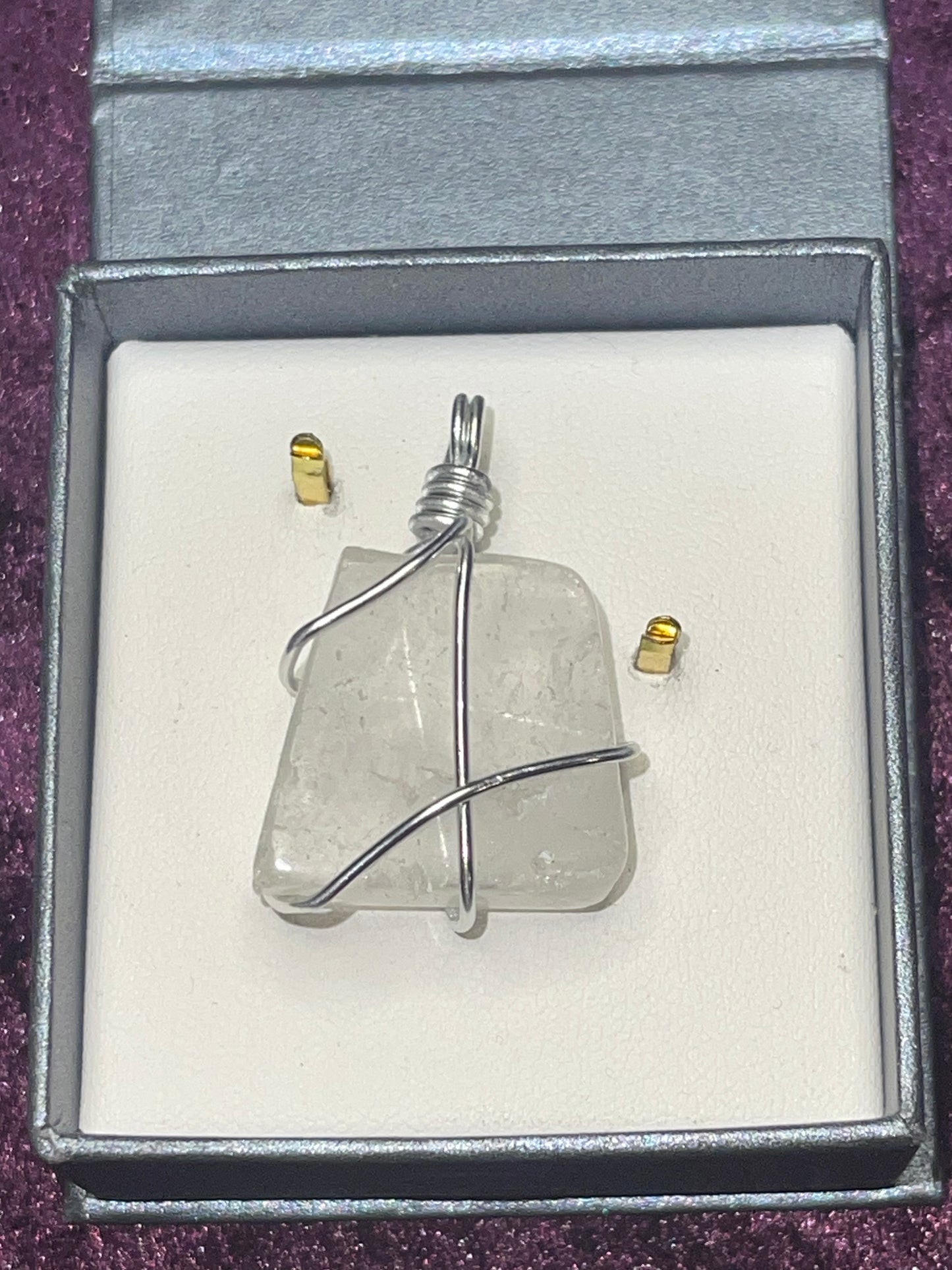 Clear Quartz Wrapped Pendant