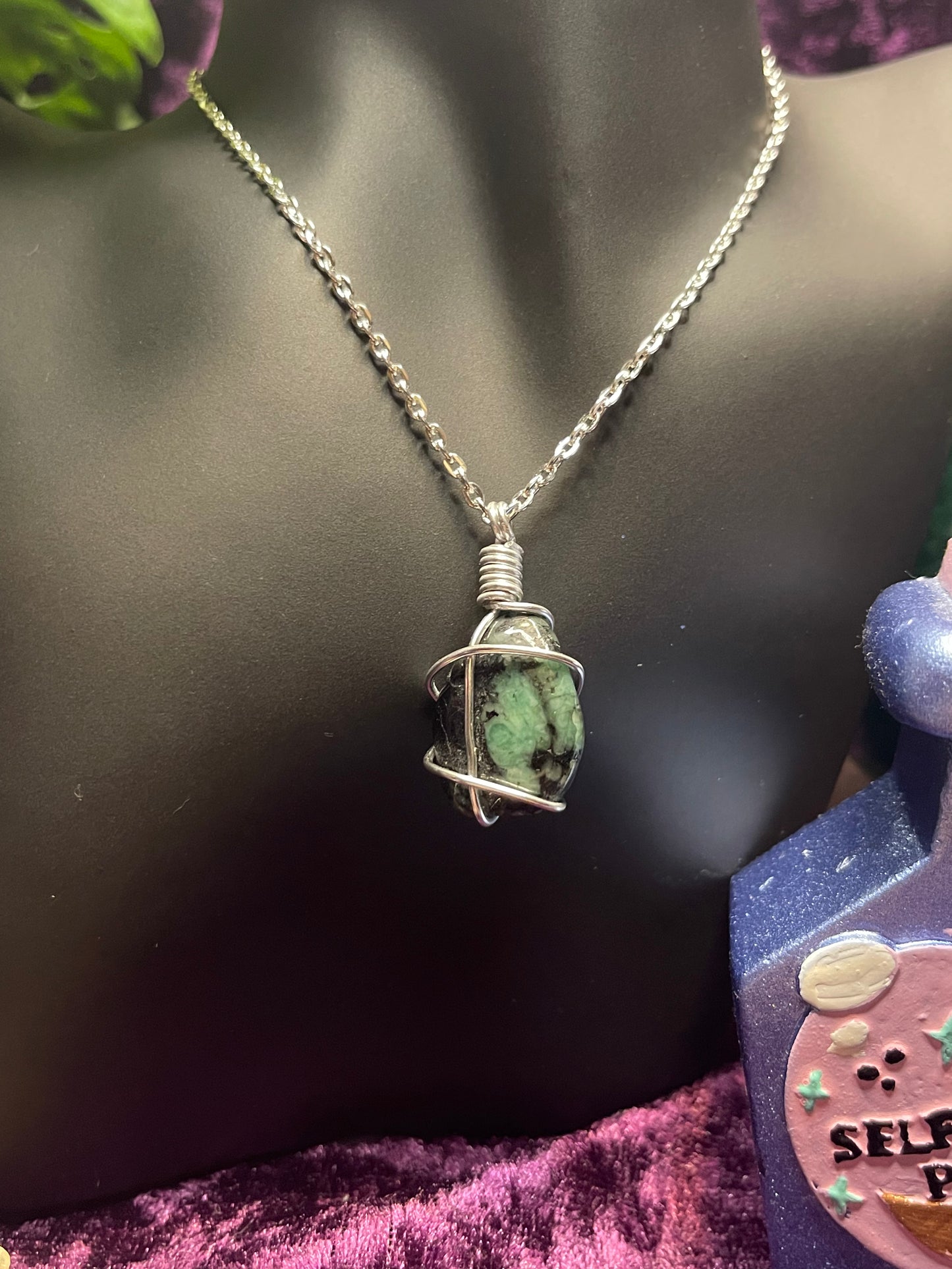 Emerald Wrap Pendant