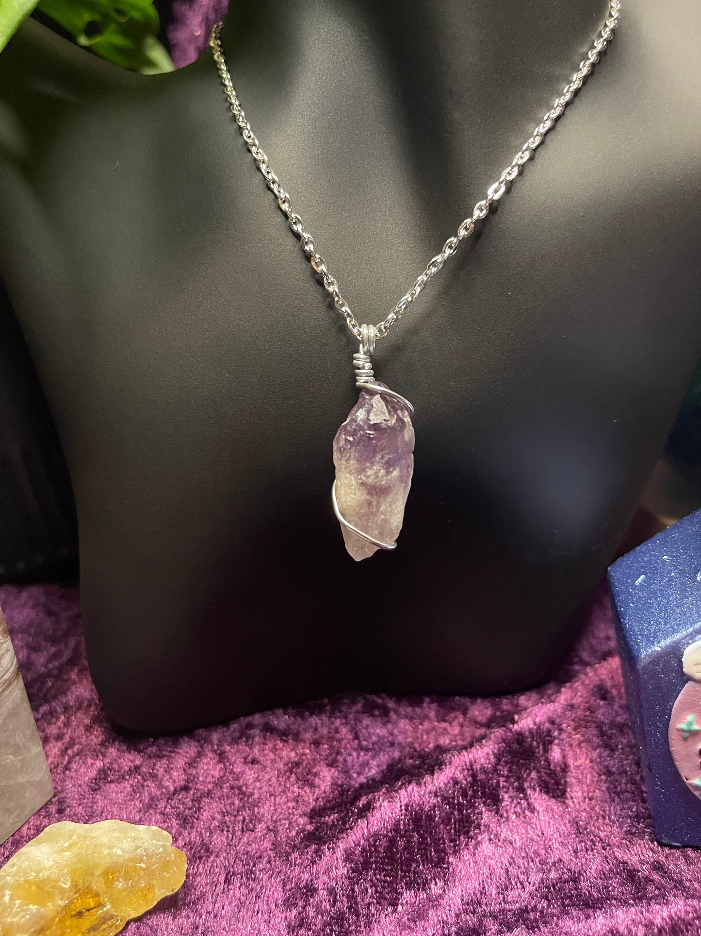 Amethyst Wrapped Pendant