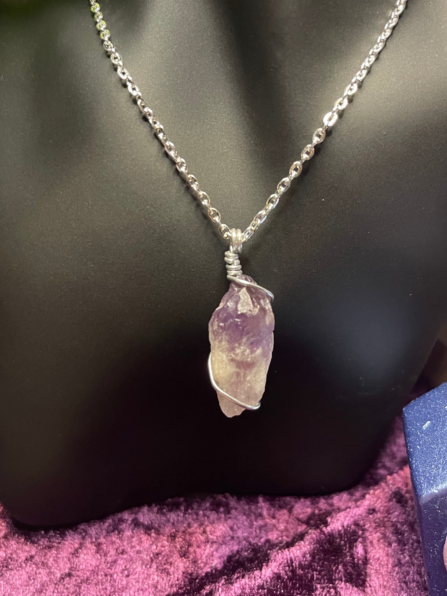 Amethyst Wrapped Pendant