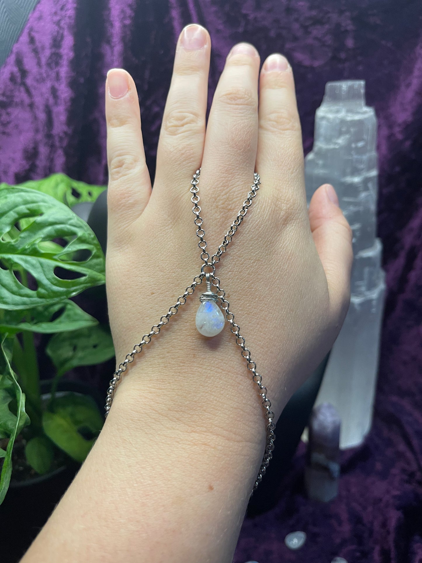 Moonstone Droplet Pendant