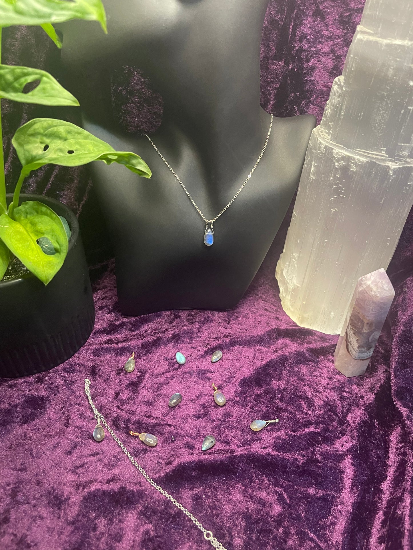 Labradorite Tear Drop Pendant